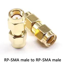 SMA перехідник коннектор з RP-SMA male на RP-SMA male без штирків з 2-х сторін (100935) - мініатюра 3
