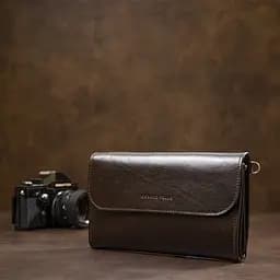 Чоловічий шкіряний гаманець Grande Pelle 22.5х13х4 см sum0023148 - мініатюра 10