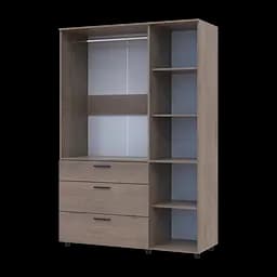 Шафа для одягу Doros Торн Кремона Канноло 3 ДСП/3Ш (штанга) 135х51.6х200 (44900477) - мініатюра 7