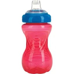 Поїльник Nuby з силіконовим носиком-непроливайкою 300 мл червона з синім (9648redblu)