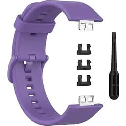 Ремінець DK для Huawei Watch Fit / Fit SE Silicone Sport Full Light Classic (viola) - мініатюра 2