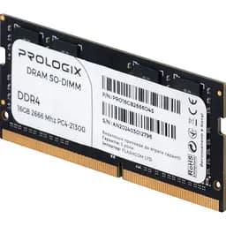 Модуль пам'яті для ноутбука SoDIMM DDR4 16GB 2666 MHz Prologix (PRO16GB2666D4S) - мініатюра 3