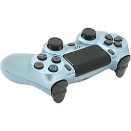 Геймпад джойстик Doubleshock Wireless PS4 Double Motor Vibration DualShock 4 Silver-Blue