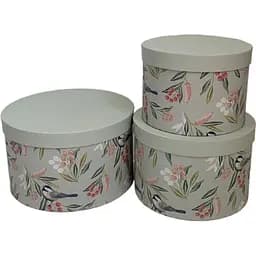 Набор подарочных коробок Ufo W2767 Bird круглые 3 шт. (W2767 Набор 3 шт BIRD круг)