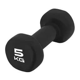 Гантель вінілова PowerPlay 4125 Achilles 5 кг Чорна 1 шт (PP_4125_5kg)