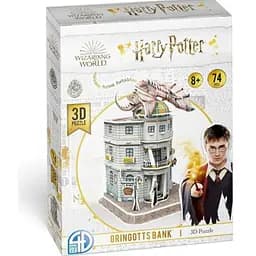 Пазл 4D Puzz 3D Банк Гринготтс Гарри Поттер Gringotts Bank Set 3D puzzle 74 эл. (4dpuz005)