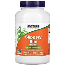 Натуральна добавка NOW Slippery Elm, 113 грам