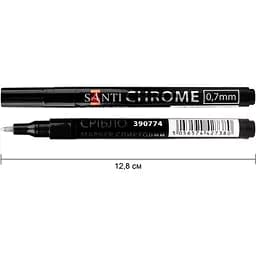 Маркер зеркальный Santi Chrome 0.7 мм серебро (390774)