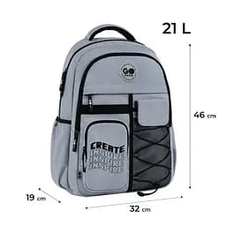 Рюкзак GoPack Education Teens 184 сірий Сірий (GO26-184L-2) - мініатюра 2