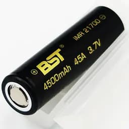 Акумулятор 21700 45A BST 3.7V 4500mah (Чорний) - мініатюра 2