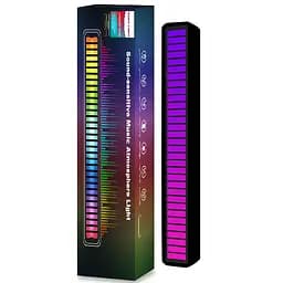 Настільна LED лампа RGB 5V Single Panel Bluetooth USB interface with app Black - мініатюра 2