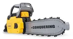 Дитяча ігрова бензопила на батарейках, звук автоматичного обертання пилкового ланцюга Power Tools T001 Жовтий