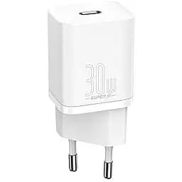 Зарядний пристрій Baseus Super Si Quick Charger USB-C 30W EU White - мініатюра 3