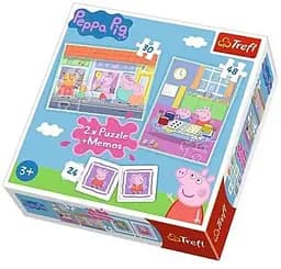Набір Пазлі — (2в1 + Мемо) — "День Пепі" / Свинка Пепа