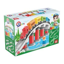 Конструктор дитячий ТехноК Залізниця, 59 деталей, 1300