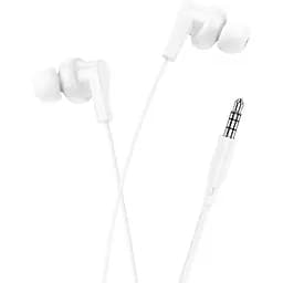 Навушники вакуумні Hoco M114 з мікрофоном білий