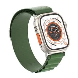 Ремінець для Apple Watch 49/46/45/44/42 (Series 1-3), зелений, Alpine Loop Alpina Band, тканинний поліестеровий ремінець для смарт-годин, дихаючий, для активного відпочинку та спорту, ArmorStandart (ARM64981) - мініатюра 2