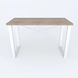Письмовий стіл Ferrum-decor Драйв 750x1000x600 Білий метал ДСП Дуб Сонома Трюфель 32 мм (FRD-103314) - мініатюра 3