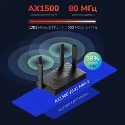 WiFi 6 маршрутизатор Cudy WR1500 дводіапазонний гігабітний AX1500 (73-00534) - мініатюра 6