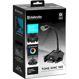 Стрімовий мікрофон Defender Tone GMC 100 USB LED (кабель 1.5м) Чорний - мініатюра 7