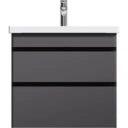 Тумба з умивальником AM.PM Hit підвісна 60 см графіт матовий M93A-FHX0602-WC0602GM38 Графіт