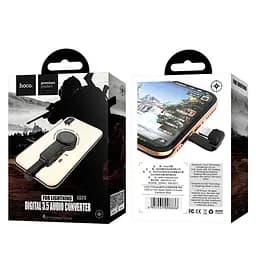 Перехідник з кільцем Hoco Lightning to Lightning and 3.5 мм le tour LS23 - мініатюра 2