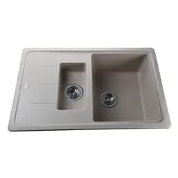 Гранітна мийка Globus Lux Izeo пiщаний 780x500 мм А0004, Sand