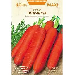 Семена моркови Насіння України Maxi Витаминная 10 г (675600)