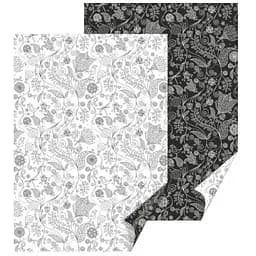 Папір з малюнком "Flower" двосторонній Монохром 21х31см 200г/м2 Heyda