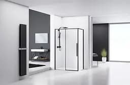 Душова кабіна Rea Solar 80x100 black REA-K6310, Чорний матовий, Універсальна, прозорий - мініатюра 2