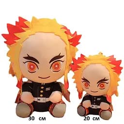 М'яка іграшка Клинок розсікаючий демонів Кедзюро Demon Slayer Kimetsu no Yaiba Kyoujurou 30 см P DS 26 - мініатюра 2