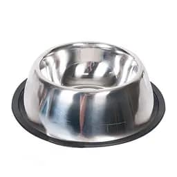 Flamingo Dish Rubber Rim миска для собак з гумовим обідком, нержавійка 2.33 л d=25 см