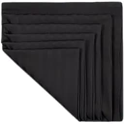 Набір столових серветок Iris Home сатин страйп, 50х50 см, кавовий, 6 шт. (SVT-2000022319751)