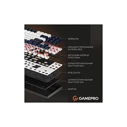 Клавіатура GamePro Genesis Metallic MK110B Outemu Red Switch USB UA Black (MK110B) - мініатюра 12