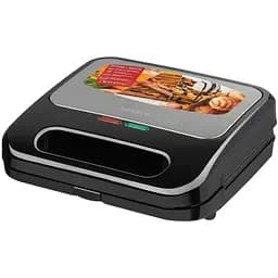 Мультимейкер Ardesto SM-H400S 700 Вт 4 пластины: сэндвич вафельная гриль орешница антипригарное покрытие индикатор готовности Black