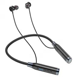 Беспроводные наушники с микрофоном вакуумные bluetooth наушники для бега черные с MicroSD Hoco ES62 Pretty