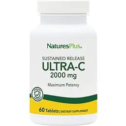 Вітаміни та мінерали Natures Plus Ultra-C 2000 Sustained Release, 60 таблеток