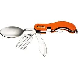 Нож Neo Tools складной туристический с вилкой и ложкой