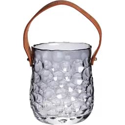 Ваза для цветов и декора Yiwu Сумочка 800 мл дымчатый серый HP-19-153-2