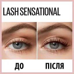 Туш для вій Maybelline New York Lash Sensational відтінок опівнічно-чорний 9.5 мл (B3304600) - мініатюра 4