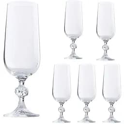 Набір келихів для шампанського Lora Гестия 180 мл 6 шт. NGC102SETCHAMP