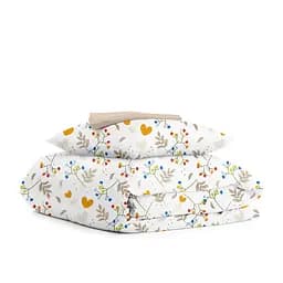 Дитяча постільна білизна в ліжечко SUMMER MOOD CS1, помаранчевий (BushOrange_Magnolia_140)