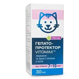 Гепатопротектор Vitomax для кошек 30 мл/12 шт.уп
