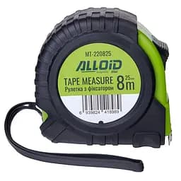 Рулетка з фіксатором Alloid Base 8 м / 25 мм (MT-220825) - мініатюра 3