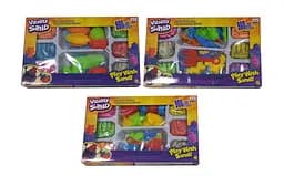 Кінетичний пісок 1901 D/F/G 900 г, 6 кольорів, 14 форм, інструменти, у коробці (6981584672378) Микс