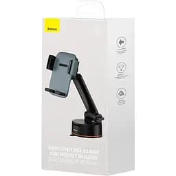 Автомобільний тримач автоматичний Baseus Easy Control Clamp Pro (Suction Cup) SUYK020014 - мініатюра 2