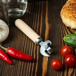 Відкривачка відкривачка ніж консервний з дерев'яною ручкою 16 см, Kitchette 82081 - мініатюра 7