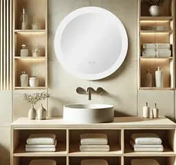 Дзеркало Qtap Taurus кругле з LED-підсвічуванням Touch QT2478R607 - мініатюра 9