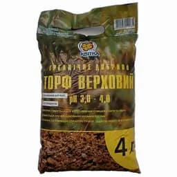 Торф верховой 4 л ( pH = 3,0-4,0 )
