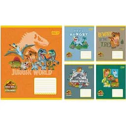 Набір зошитів Yes Jurassic World Dino 12 аркушів у лінію 25 шт. (768712)